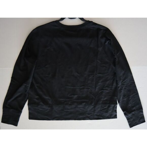 Athleta 624104-00 Women's Sz Medium Black Long Sleeve Classic Slub Top - Picture 10 of 10